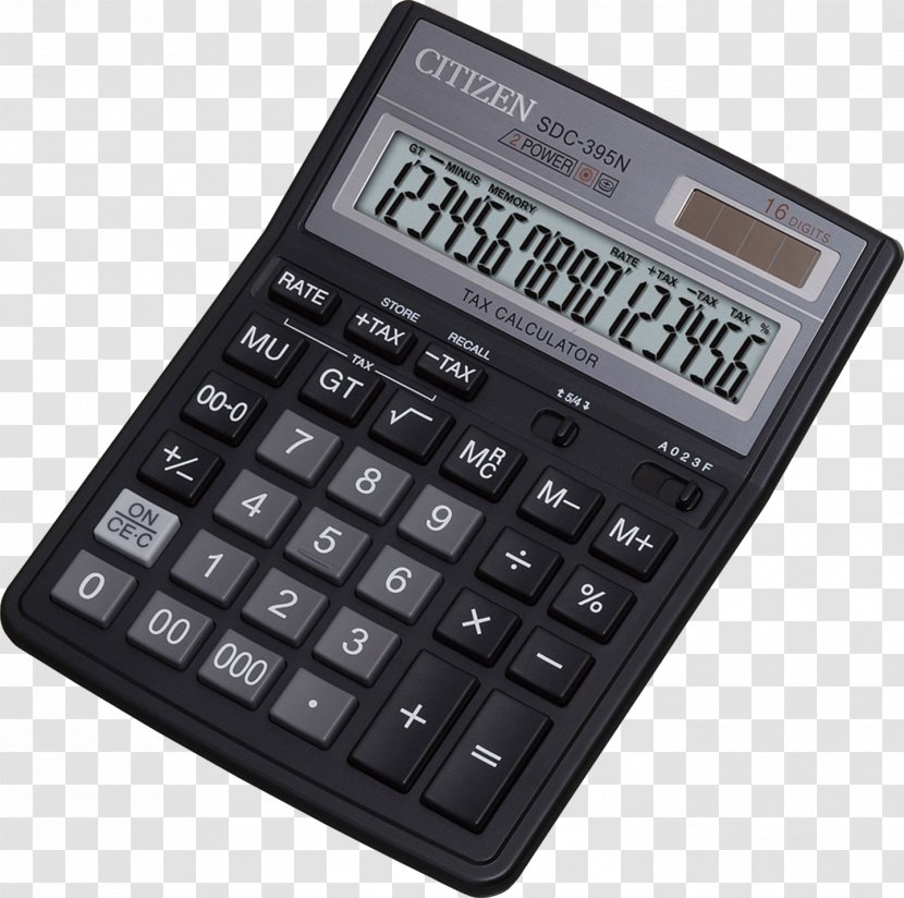 Scientific Calculator Casio SL-300VER Calucalor Black Citizen Office - Graphing Transparent PNG