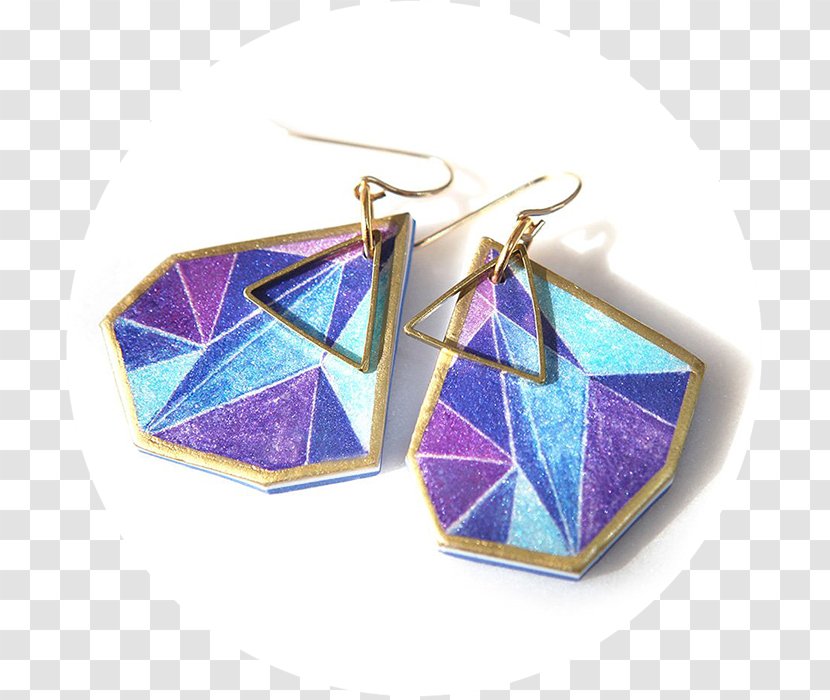 Turquoise Earring Purple Transparent PNG