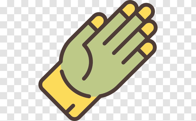 Glove Clip Art - Yellow Transparent PNG