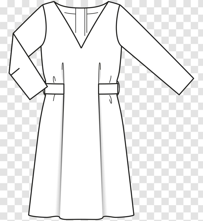 Dress Collar Uniform /m/02csf Line Art - Monochrome Transparent PNG