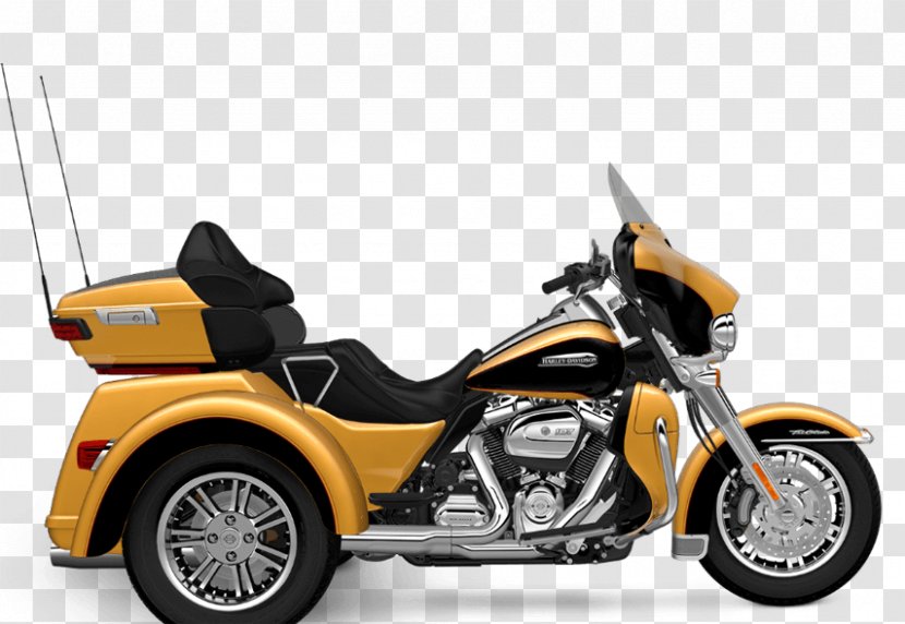 Harley-Davidson Tri Glide Ultra Classic Motorized Tricycle CVO Motorcycle Transparent PNG