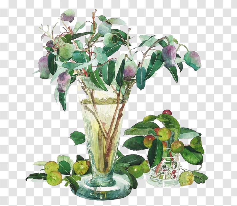Visual Arts Watercolor Painting Painter - Marjolein Bastin - Plants Transparent PNG