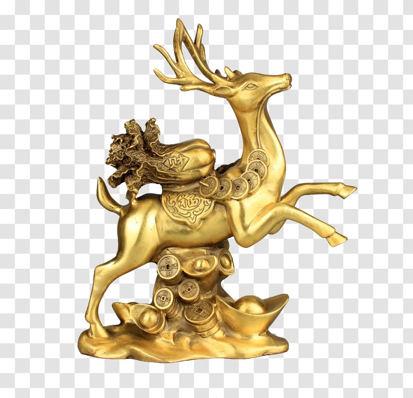Golden Elk Gratis - Figurine - Cabbage Gold Ingot Transparent PNG