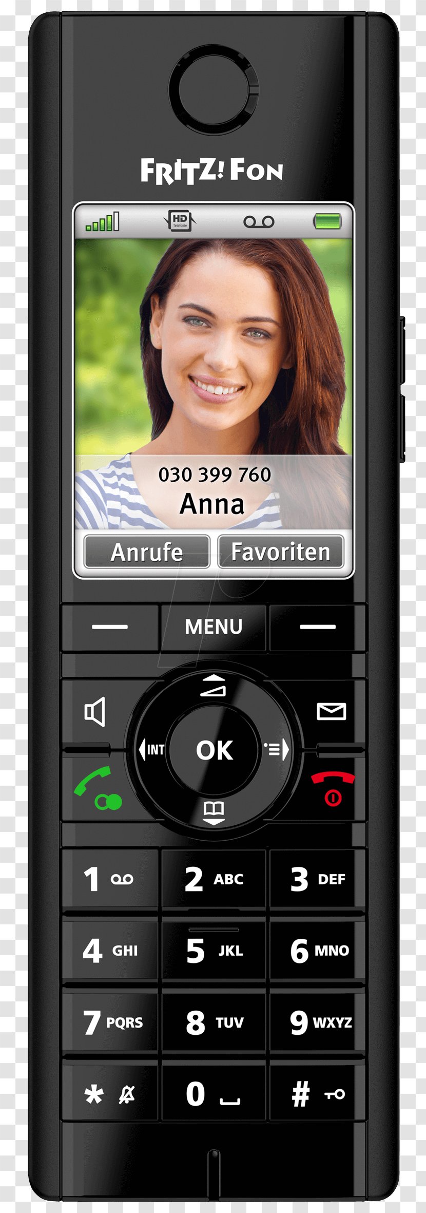 AVM FRITZ!Fon C5 Voice Over IP Digital Enhanced Cordless Telecommunications GmbH - Communication Device - Fritzfon Transparent PNG