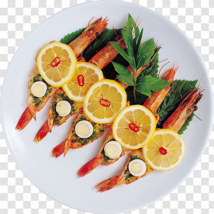 Caridea Seafood Dish Asian Cuisine - Vegetable - Shrimps Transparent PNG