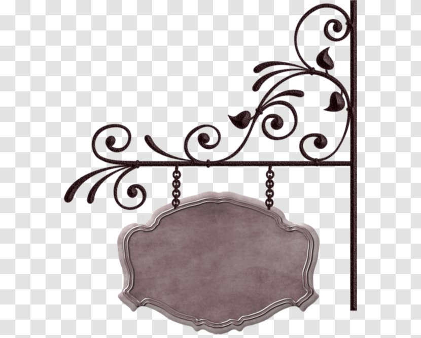 Banner Sign - Product Design - Iron Pattern Frame Tag Transparent PNG