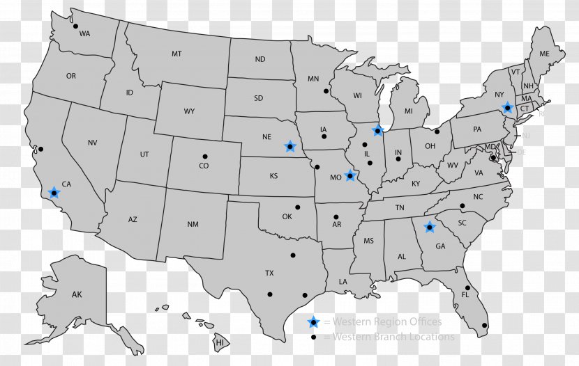 Federal Government Of The United States Map US Presidential Election 2016 Governor - Democratic Party Transparent PNG