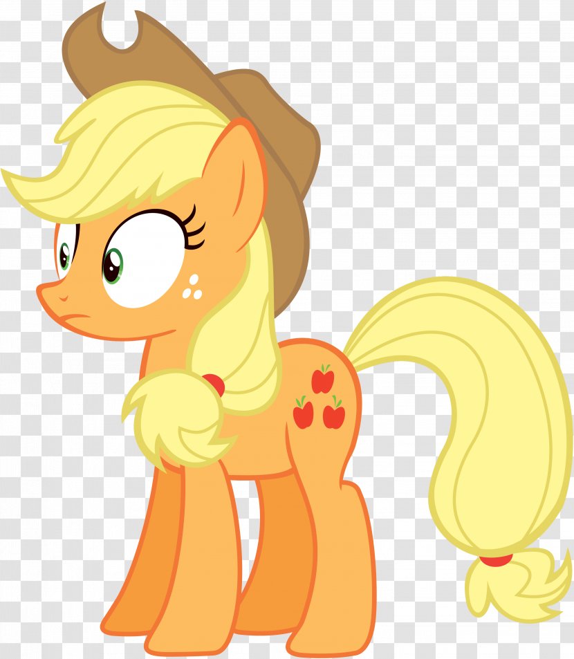Applejack Pony Fluttershy Rarity - Apple Transparent PNG