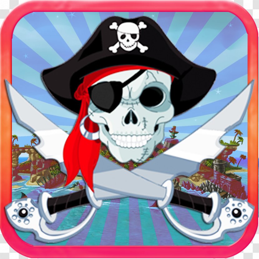 Skull Piracy - Cartoon Transparent PNG