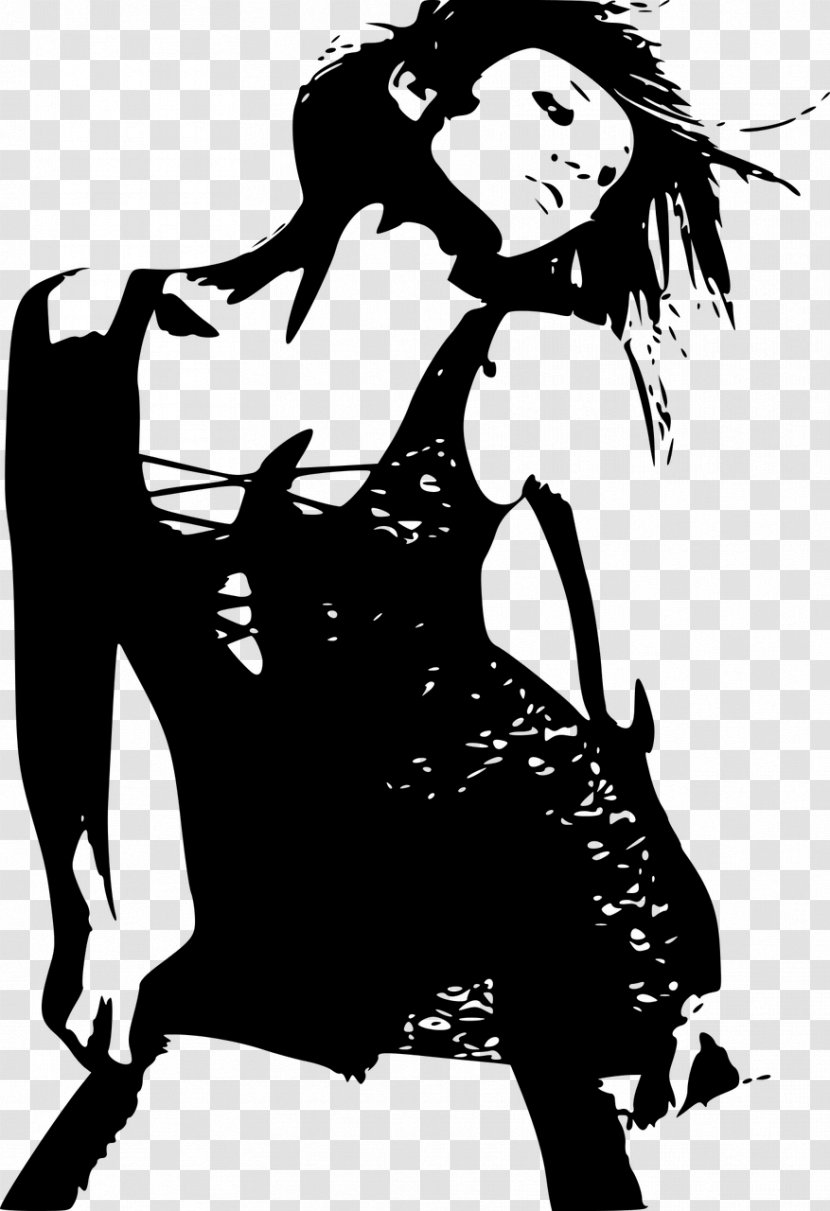 Dance Party Female - Silhouette - Woman Sillhouette Transparent PNG