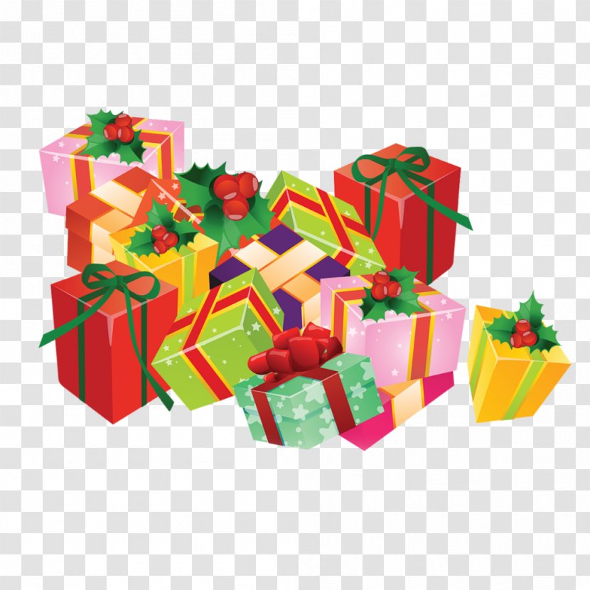 Christmas Gift Clip Art - Toy Block - Walnut Transparent PNG