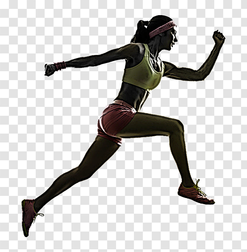 Running Tights Sprint Lunge Silhouette Transparent PNG