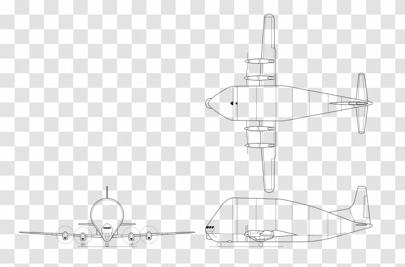 Aero Spacelines Super Guppy Boeing 377 Stratocruiser Airplane C-97 Stratofreighter Airbus Beluga - Wing Transparent PNG