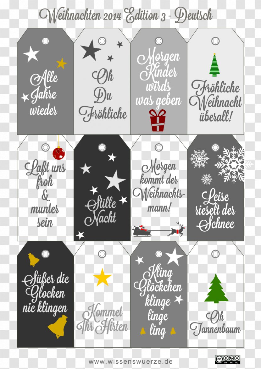 Label Paper Christmas Gift Template - Logo Transparent PNG