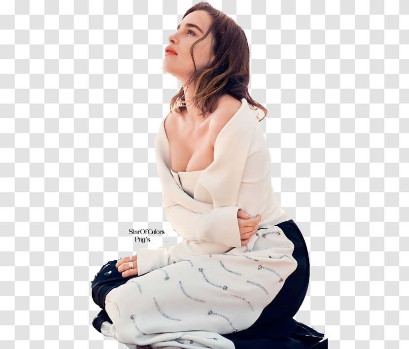 Emilia Clarke Daenerys Targaryen Game Of Thrones Sexiest Woman Alive Actor - Watercolor Transparent PNG