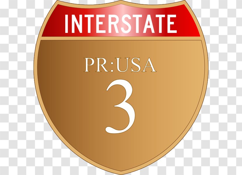 Interstate 10 Logo Font Product Maroon - Bronze Ribbon Transparent PNG