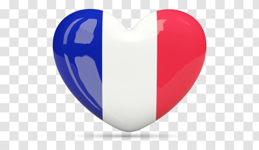 Flag Of Nigeria Mali Peru - Heart - Transparent Icon France Transparent PNG