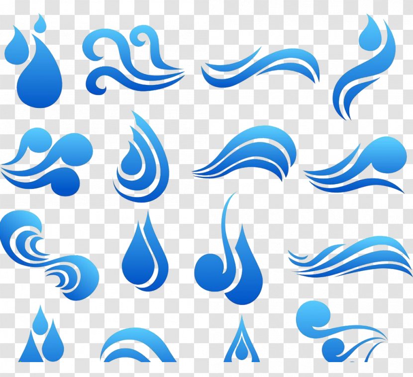 Symbol Water Clip Art - Blue - Wave Transparent PNG