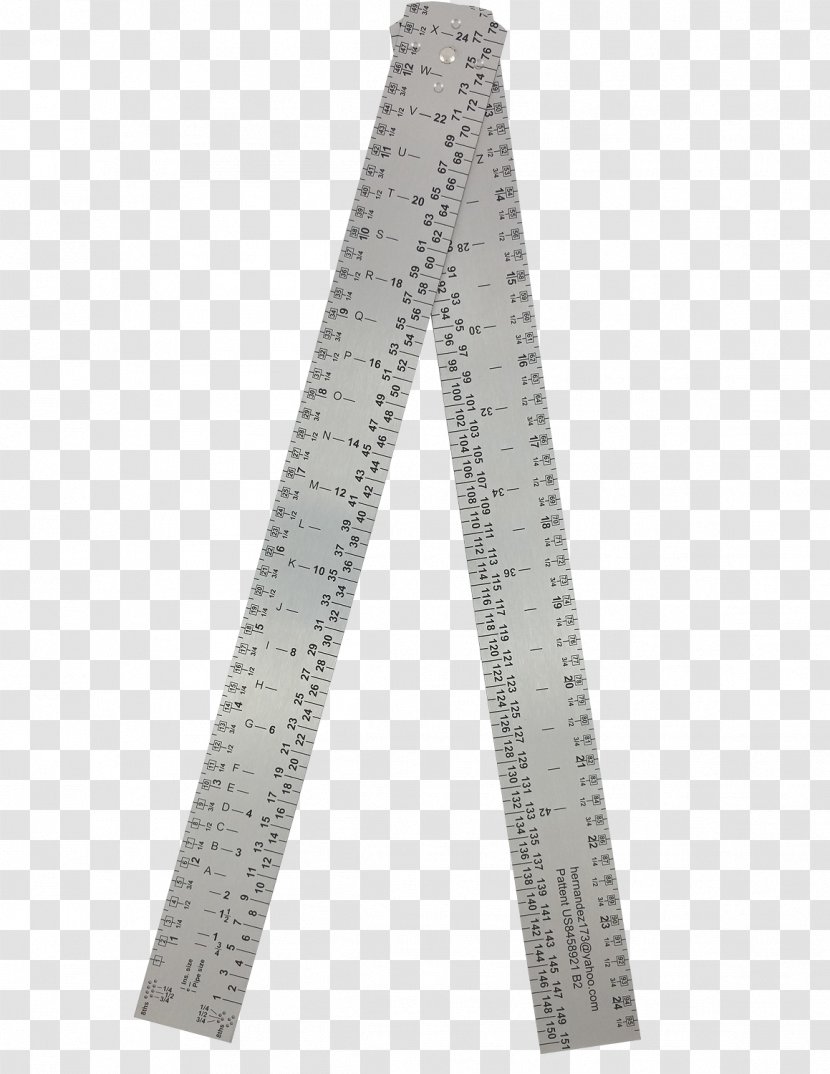 Ruler Foot Angle Metal Inch - Tool - T Transparent PNG