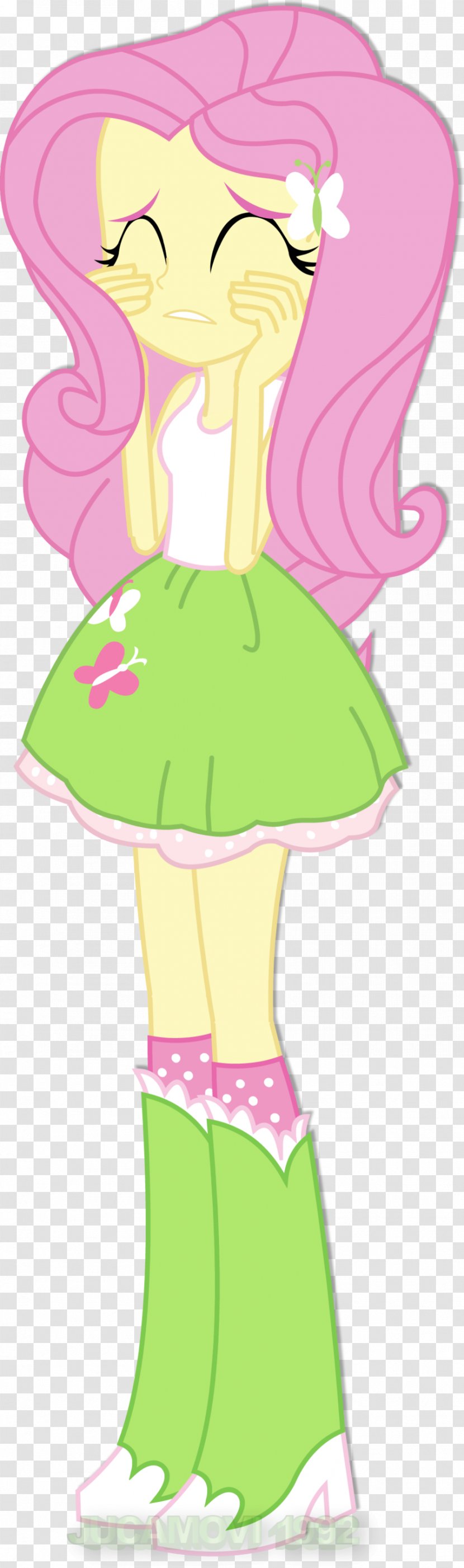 Fluttershy Princess Luna My Little Pony: Equestria Girls Applejack - Heart - Nervous Transparent PNG