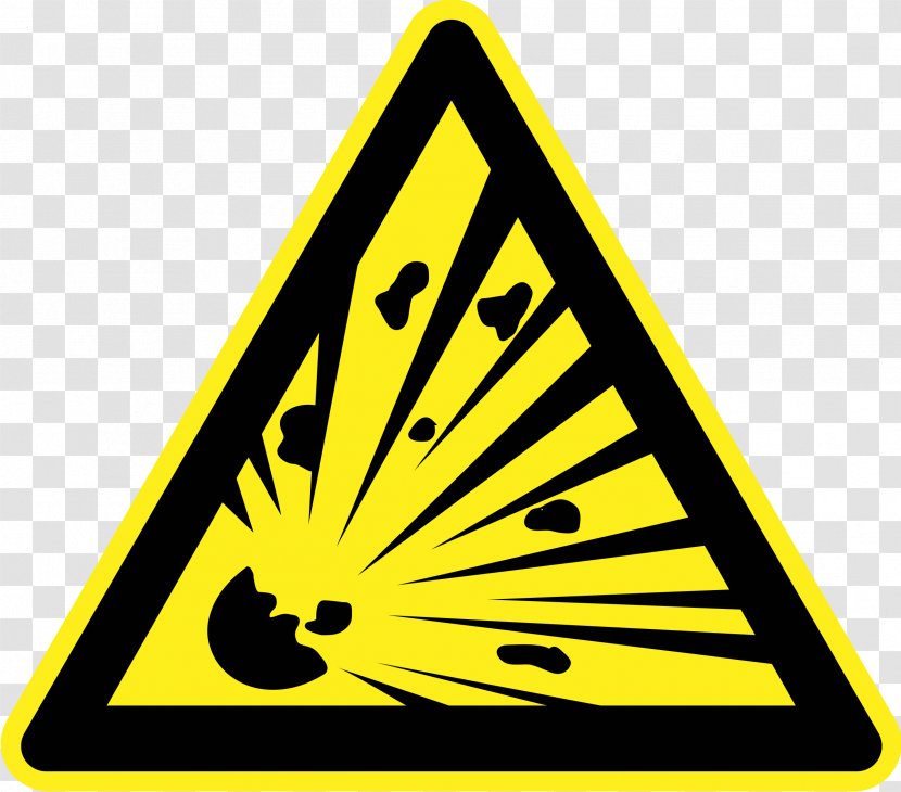 Explosion Symbol Warning Sign Clip Art - Hazard - High Voltage Transparent PNG