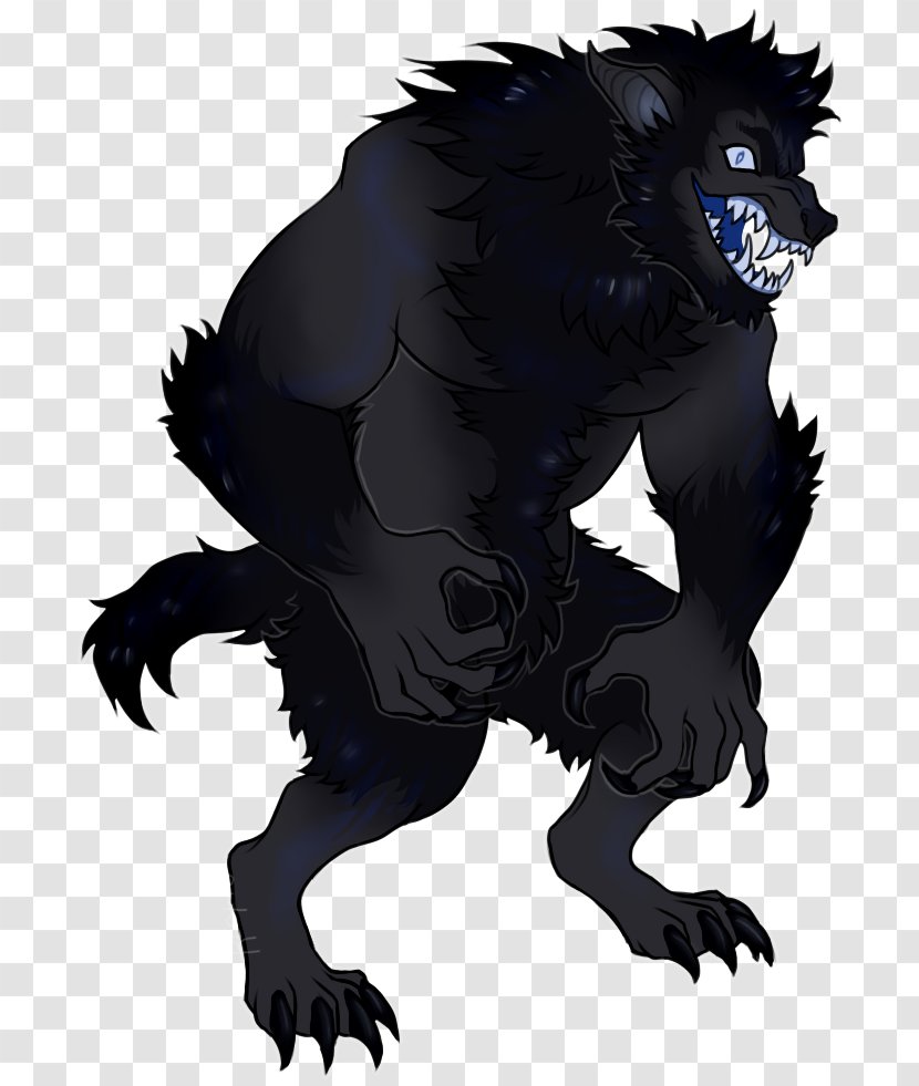 Gorilla Werewolf Demon Carnivora - Mammal Transparent PNG