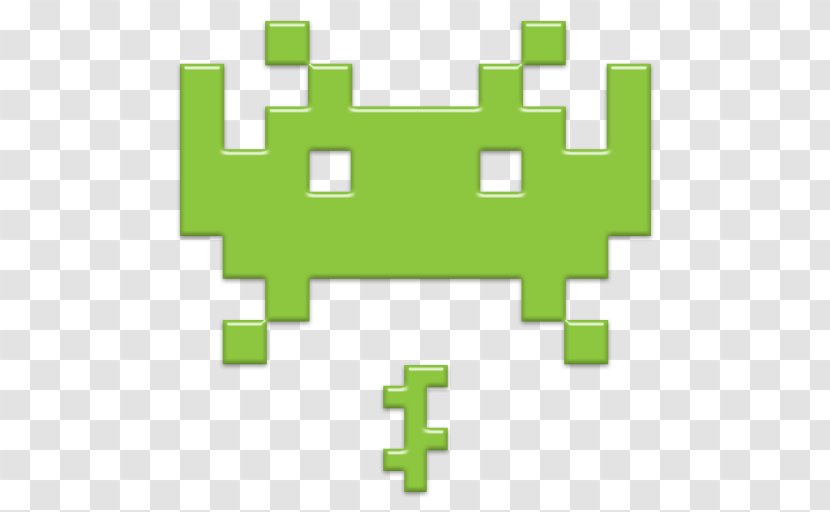 Space Invaders Pac-Man Retrogaming Icon - Text - Transparent Transparent PNG