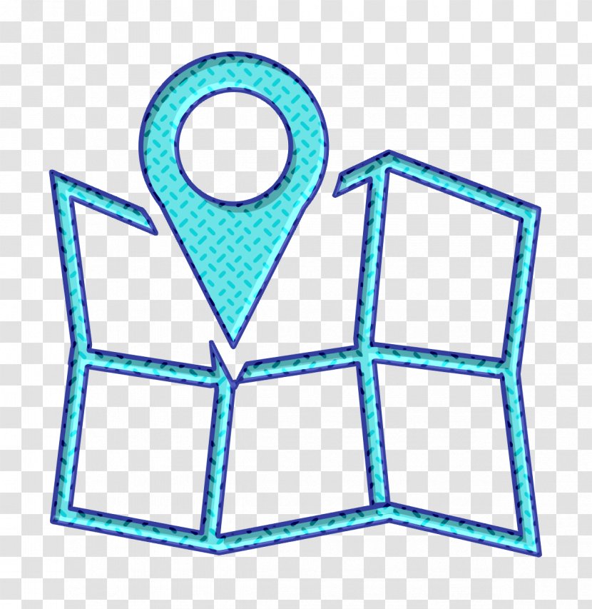 Map Icon Maps And Flags Basic Application - Turquoise Location Transparent PNG