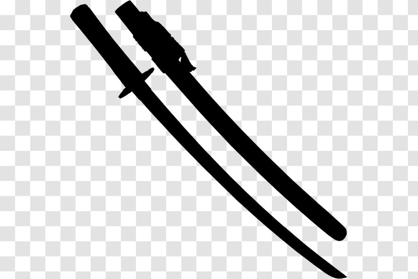 Sword Line Clip Art - Melee Weapon - Knife Transparent PNG