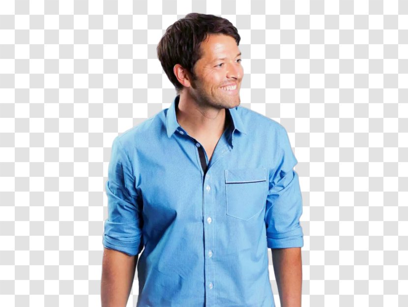 Misha Collins Supernatural Castiel Sam Winchester T-shirt - Button Transparent PNG