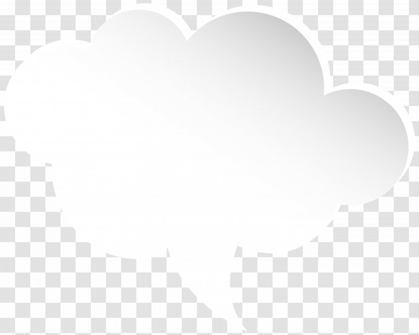Black And White Cloud Pattern - Frame - Bubble Speech Clip Art Image Transparent PNG