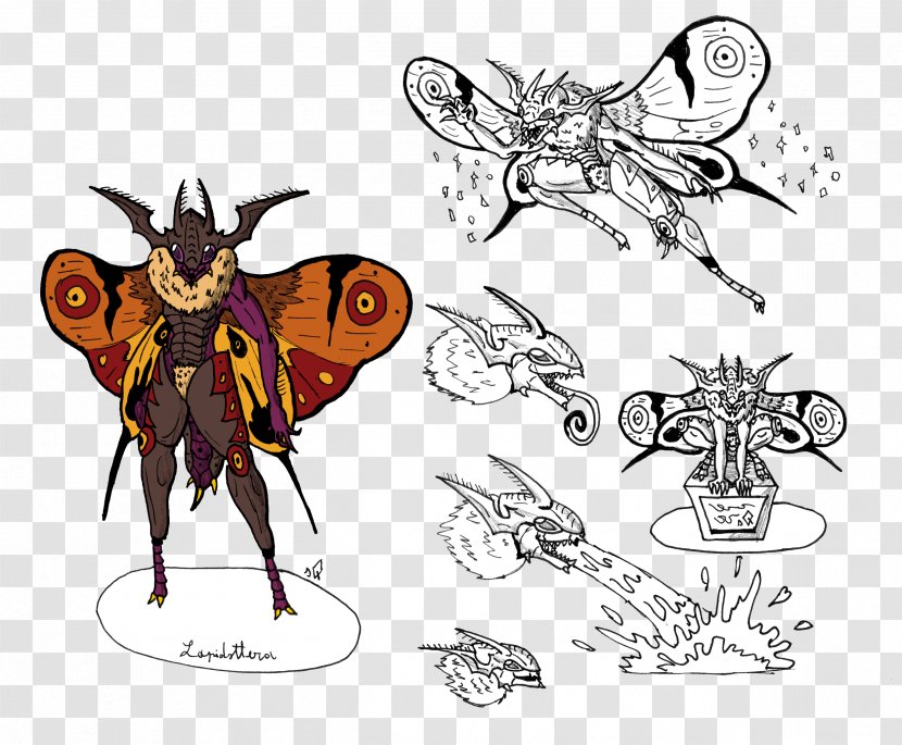 Honey Bee Butterfly Drawing Line Art - Insect Transparent PNG