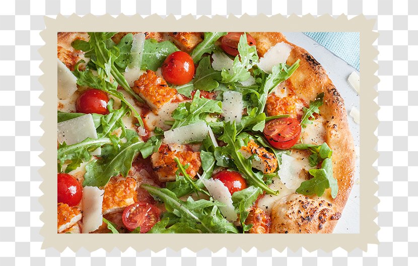 Sicilian Pizza Vegetarian Cuisine Cheese - Salad - Crispy Chicken Transparent PNG