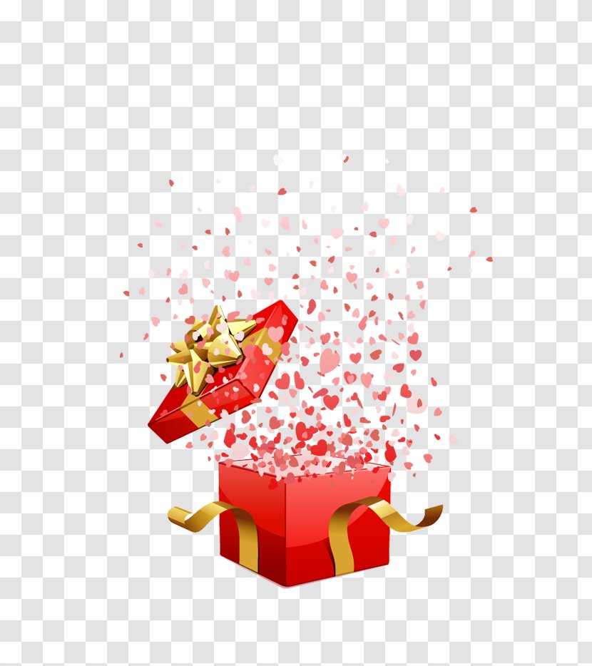 Valentines Day Heart Gift Royalty-free - Royaltyfree - Box Transparent PNG