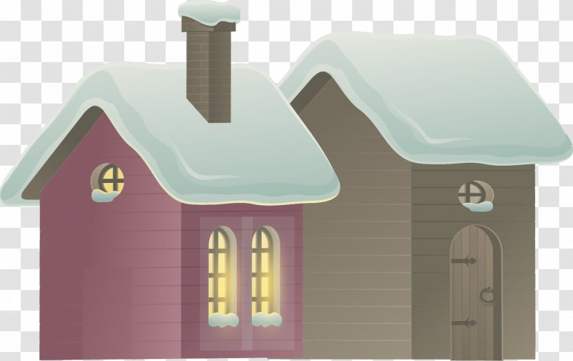 Winter Snow House - Property Transparent PNG