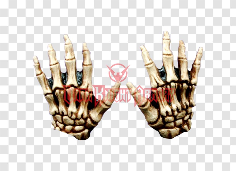 Human Skeleton Glove Costume Bone - Hand Transparent PNG