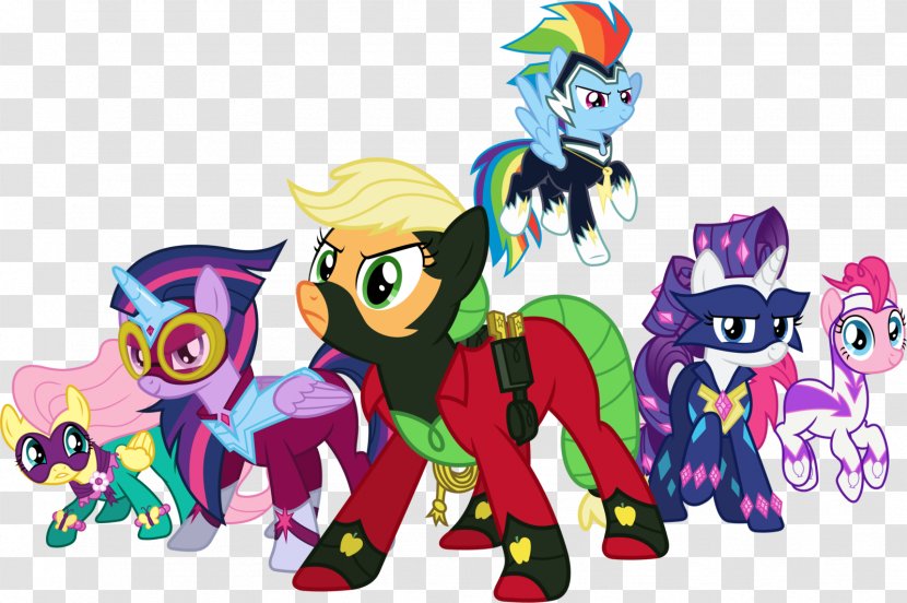 Pony Rainbow Dash Power Ponies Applejack Rarity - My Little Friendship Is Magic Transparent PNG