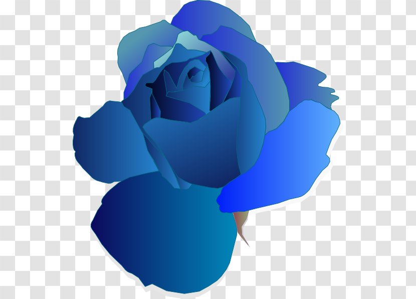 Blue Rose Clip Art - Cobalt Transparent PNG