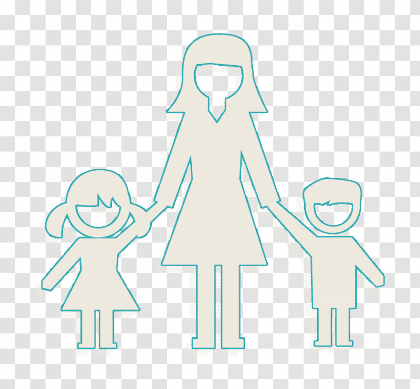 Teacher Icon Academic 2 Icon Woman With Kids Icon Transparent PNG