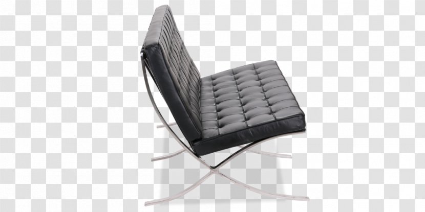 Barcelona Chair Pavilion Couch Aniline Leather - Restaurant Transparent PNG