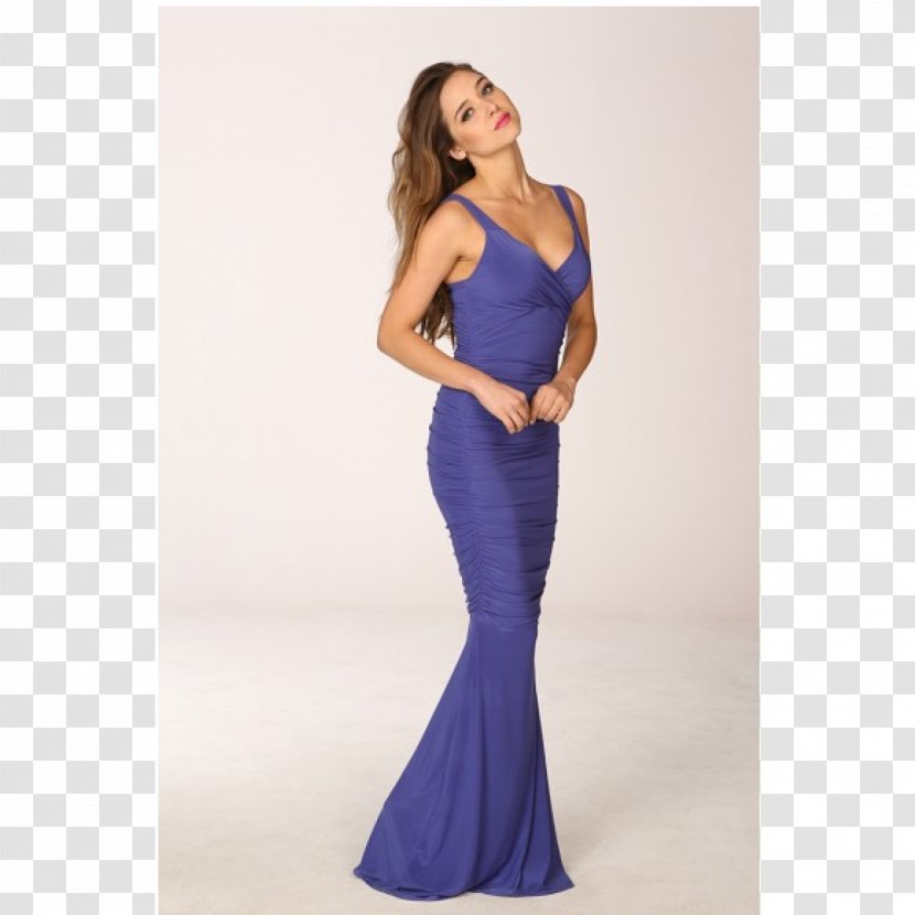 Maxi Dress Gown Blue Cocktail - Waist - Gabriella Wilde Transparent PNG