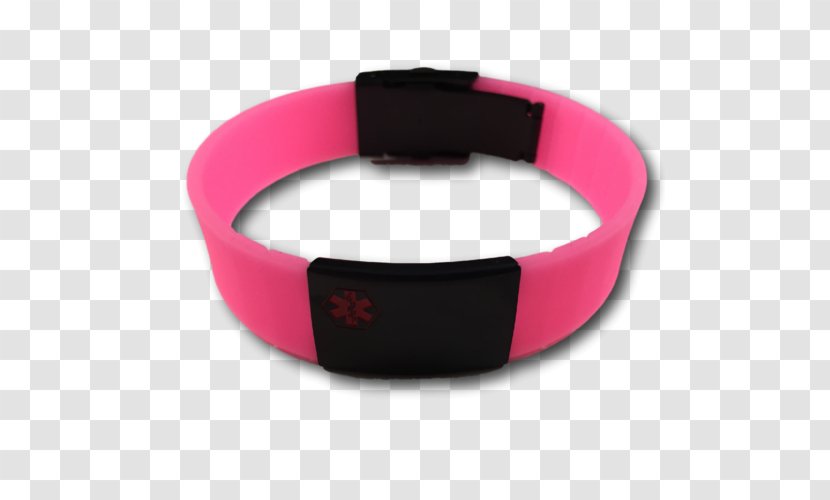 Wristband Bracelet Silicone Red Engraving - Medical Store Transparent PNG