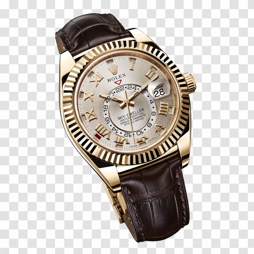 Watch Strap Rolex Sky-Dweller Gold - Silver Transparent PNG