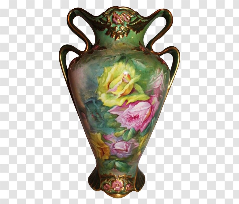 Vase Mehlem Bonn Painting Limoges Transparent PNG