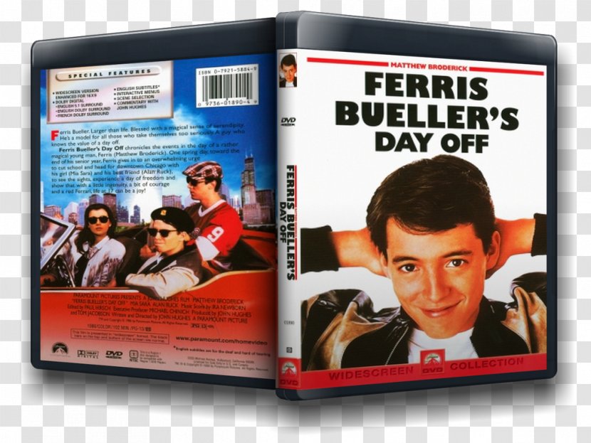 Ferris Bueller's Day Off Paramount Pictures Poster - Bueller Transparent PNG