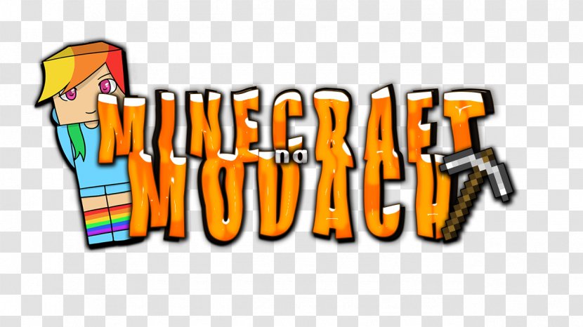 Minecraft Logo Brand - Orange - Dziewczyna Kolorowanka Transparent PNG