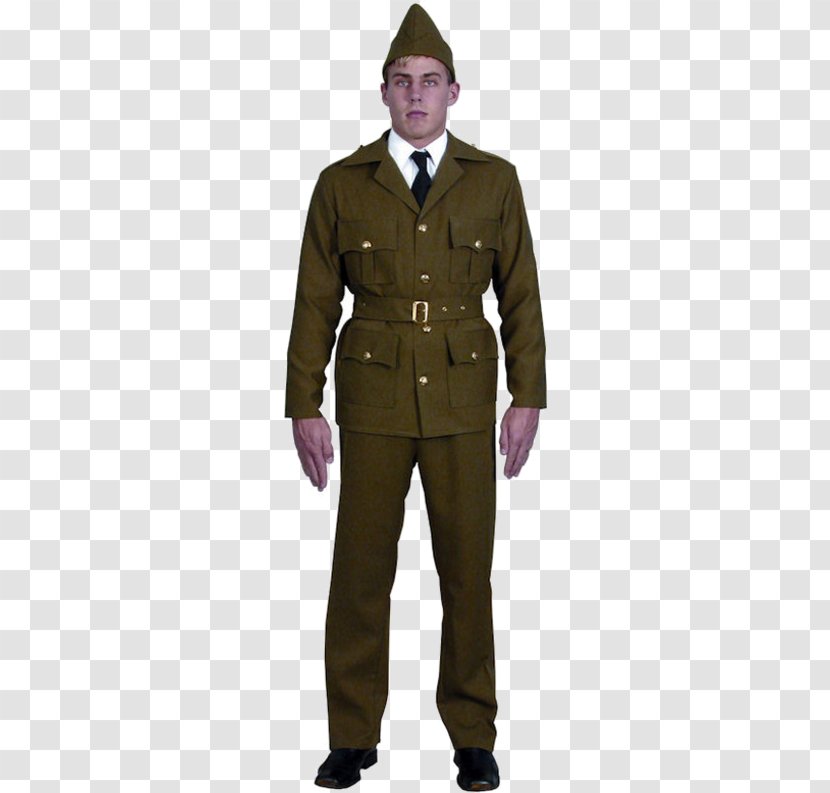 Military Uniform Army Officer Clothing Costume - Inside Coat Display Transparent PNG