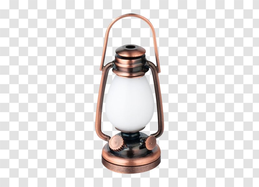 Lighting Oil Lamp Lantern LED - Copper - Light Transparent PNG