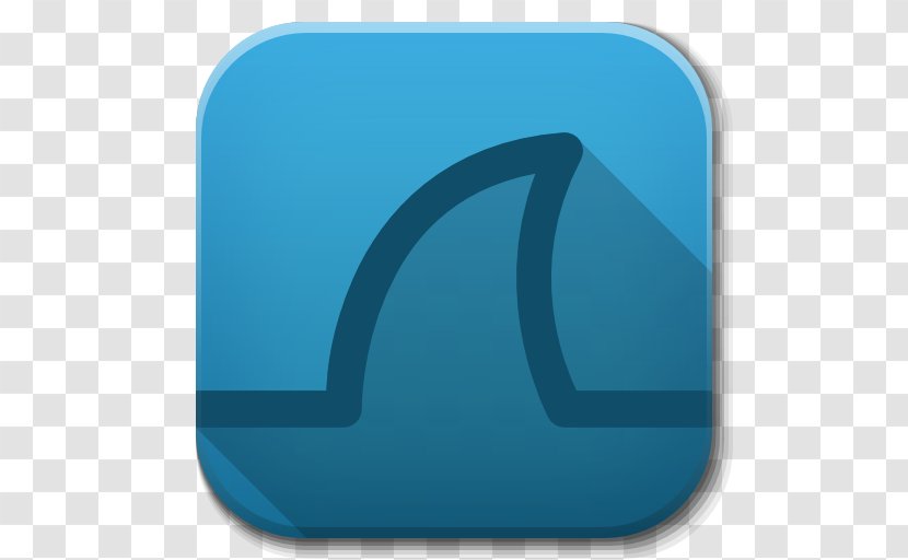 Blue Angle Symbol Aqua - Computer Network - Apps Wireshark Transparent PNG