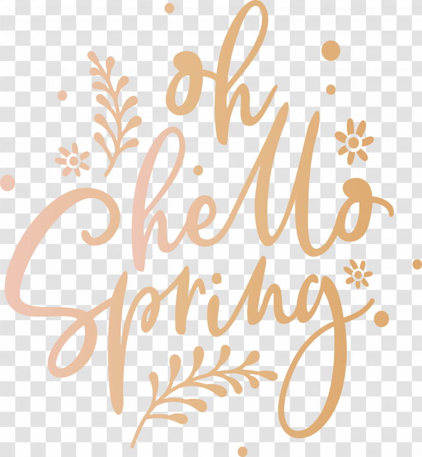 Hello Spring Spring Transparent PNG